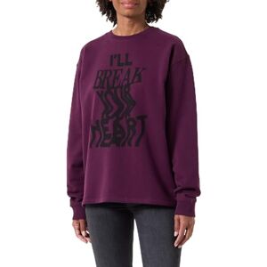 Hugo Boss Women's Deyrene Sweatshirt, Medium Purple510, S Hugo Boss Women's Deyrene Sweatshirt, Medium Purple510, S