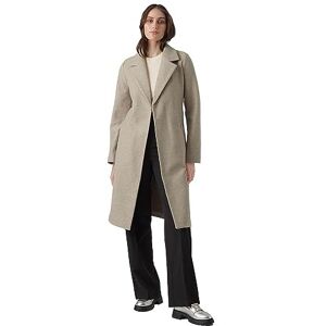 VERO MODA Women's Vmfortuneaya Ss23 Long Coat Noos, Silver Mink/Detail:Melange, XXL VERO MODA Women's Vmfortuneaya Ss23 Long Coat Noos, Silver Mink/Detail:Melange, XXL