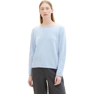 TOM TAILOR Women's 1033125 Sweater, 34916-Blue Bubble Structure, XXL TOM TAILOR Women's 1033125 Sweater, 34916-Blue Bubble Structure, XXL