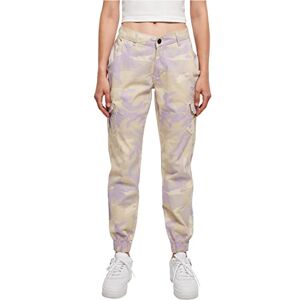 Urban Classics Women's Ladies High Waist Camo Cargo Pants Trouser, lilaccamo, 33 Urban Classics Women's Ladies High Waist Camo Cargo Pants Trouser, lilaccamo, 33