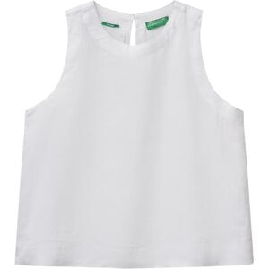 United Colors of Benetton Women's Blusa 5bmldq0bu Shirt, White, S United Colors of Benetton Women's Blusa 5bmldq0bu Shirt, White, S