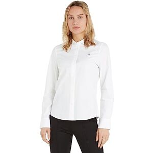 Tommy Hilfiger Women's Organic Regular Blouse, White (Th Optic White), 32 Tommy Hilfiger Women's Organic Regular Blouse, White (Th Optic White), 32