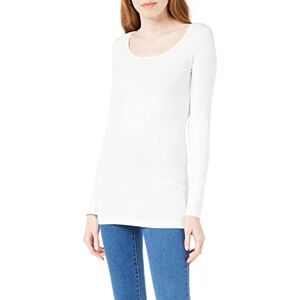 VERO MODA Womens LS Long U Neck T-Shirt Bright White 12 VERO MODA Womens LS Long U Neck T-Shirt Bright White 12