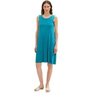 TOM TAILOR Women's 1036803 Basic Jersey Dress, 31668-Petrol Green, 6 TOM TAILOR Women's 1036803 Basic Jersey Dress, 31668-Petrol Green, 6