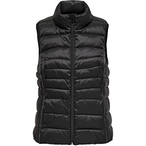 ONLY Women's ONLNEWCLAIRE Quilted Waistcoat OTW NOOS Coat, Black/Detail:Pipping Tone in Tone, M ONLY Women's ONLNEWCLAIRE Quilted Waistcoat OTW NOOS Coat, Black/Detail:Pipping Tone in Tone, M