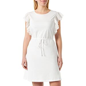 VERO MODA Women's Vmelis Sl Wide Short Dress JRS, Snow White, M VERO MODA Women's Vmelis Sl Wide Short Dress JRS, Snow White, M