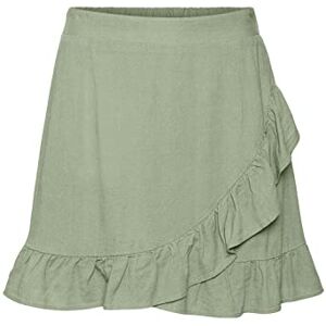 VERO MODA Women's Vmmymilo Hw Mini Skirt WVN Ga, Reseda Green, S VERO MODA Women's Vmmymilo Hw Mini Skirt WVN Ga, Reseda Green, S