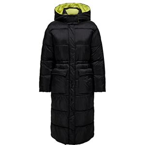 ONLY Women's Onlpuk Long Buffer CC OTW Quilted Jacket, Black/Detail:Lining. Yellow Plum, XS ONLY Women's Onlpuk Long Buffer CC OTW Quilted Jacket, Black/Detail:Lining. Yellow Plum, XS
