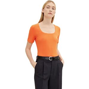 TOM TAILOR Ladies T-Shirt 1035461, 15612 Fever Red, 2X-Large TOM TAILOR Ladies T-Shirt 1035461, 15612 Fever Red, 2X-Large