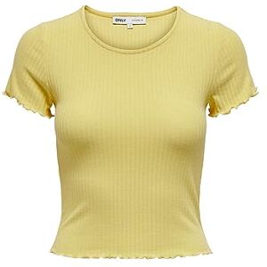 ONLY Women's Onlemma Noos JRS S/S Short Top T-Shirt, Dusky Citron, XL ONLY Women's Onlemma Noos JRS S/S Short Top T-Shirt, Dusky Citron, XL