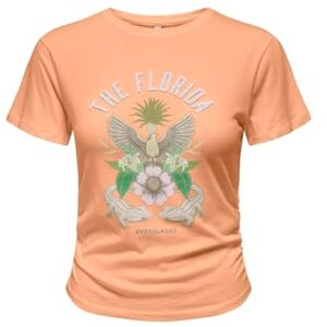 ONLY Women's Onllucy Life S/S Summer Top Box JRS, Caramel Cream, L ONLY Women's Onllucy Life S/S Summer Top Box JRS, Caramel Cream, L