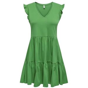ONLY Women's Onlmay Cap Sleeve Fril Dress JRS Noos Dress, Green Bee, S ONLY Women's Onlmay Cap Sleeve Fril Dress JRS Noos Dress, Green Bee, S