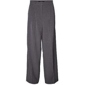 VERO MODA Women's Vmtroian Mr Wide Dad Pant Noos, Grey Pinstripe, L / 34L VERO MODA Women's Vmtroian Mr Wide Dad Pant Noos, Grey Pinstripe, L / 34L