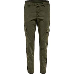 Kaffe Women's Cargo Pants Slim Fit Cropped Length Zipper Fastening Pockets, Forest Night, 14 Kaffe Women's Cargo Pants Slim Fit Cropped Length Zipper Fastening Pockets, Forest Night, 14