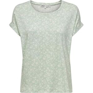 ONLY Women's Onlmoster AOP S/S Top Noos JRS T-Shirt, Subtle Green/AOP:Emma Mono Flower, S ONLY Women's Onlmoster AOP S/S Top Noos JRS T-Shirt, Subtle Green/AOP:Emma Mono Flower, S