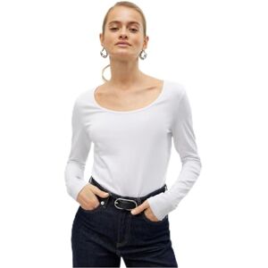 VERO MODA Women's Vmmaxi My Soft U-neck Noos Long Sleeve Top, White (Bright White), 38 UK VERO MODA Women's Vmmaxi My Soft U-neck Noos Long Sleeve Top, White (Bright White), 38 UK