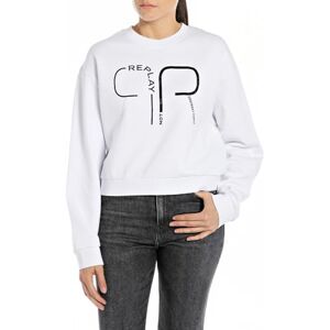 Replay Adult W3104A.000.21842 Shrug Sweater, White 001, S Replay Adult W3104A.000.21842 Shrug Sweater, White 001, S