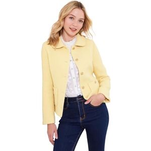 Joe Browns Women's Vintage Inspired Collared Tweed Jacket, Yellow, 14 Joe Browns Women's Vintage Inspired Collared Tweed Jacket, Yellow, 14