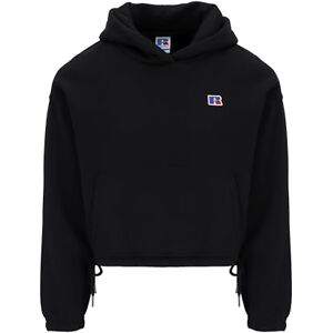 Russell Athletic E34022-IO-099 SPECK-PULL OVER HOODY SWEAT Sweatshirt Women's BLACK Size M Russell Athletic E34022-IO-099 SPECK-PULL OVER HOODY SWEAT Sweatshirt Women's BLACK Size M