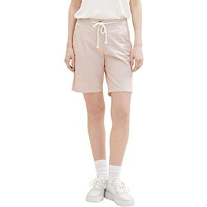 TOM TAILOR Women's 1036631 Basic Bermuda Shorts, 32181 Terracotta Offwhite Stripe, UK 6 TOM TAILOR Women's 1036631 Basic Bermuda Shorts, 32181 Terracotta Offwhite Stripe, UK 6