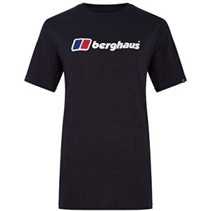 Berghaus Women's Boyfriend Big Classic Logo Short Sleeve Tee T-Shirt Modern Fit, Black/Black Berghaus Women's Boyfriend Big Classic Logo Short Sleeve Tee T-Shirt Modern Fit, Black/Black