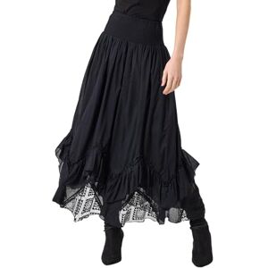 Joe Browns Women's Shirred Waist Lace Godet Cutabout Maxi Skirt, Regular, Black, UK 18 Joe Browns Women's Shirred Waist Lace Godet Cutabout Maxi Skirt, Regular, Black, UK 18