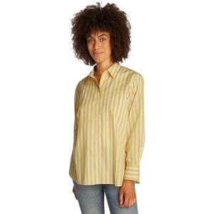 Tommy Hilfiger Women’s Easy Fit Oversized Poplin Shirt, Multicolor (STP Citronella), 16 Tommy Hilfiger Women’s Easy Fit Oversized Poplin Shirt, Multicolor (STP Citronella), 16