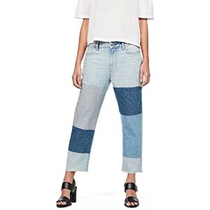 G-STAR Women's 3301 Mid waist Boyfriend Ripped 7/8-Length Jeans, Blue (lt aged patched D09373-7113-5439), 29W / 32L G-STAR Women's 3301 Mid waist Boyfriend Ripped 7/8-Length Jeans, Blue (lt aged patched D09373-7113-5439), 29W / 32L