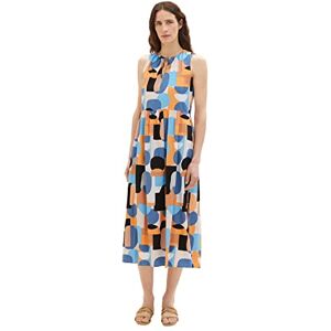 TOM TAILOR Women's Sleeveless Maxi Dress, 31817 Abstract Retro Shapes Design, 14 TOM TAILOR Women's Sleeveless Maxi Dress, 31817 Abstract Retro Shapes Design, 14
