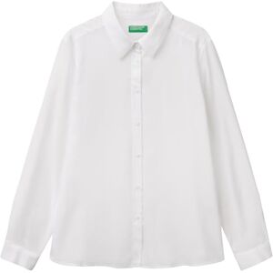 United Colors of Benetton Women's Camicia 5wpwdq0b0 Shirt, White, XL United Colors of Benetton Women's Camicia 5wpwdq0b0 Shirt, White, XL