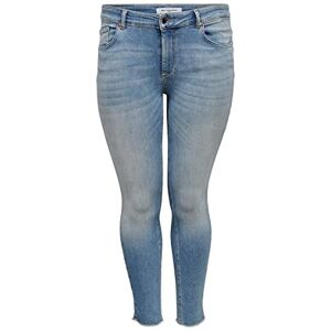 ONLY Carmakoma Women's Carwilly Reg ANK Sk Jeans Rea1467 Noos, Light Blue Denim, 46/32 ONLY Carmakoma Women's Carwilly Reg ANK Sk Jeans Rea1467 Noos, Light Blue Denim, 46/32