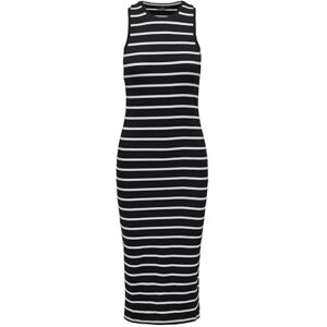 ONLY Women's Onlbelfast Stripe S/L Midi Dress JRS Noos, Black, S ONLY Women's Onlbelfast Stripe S/L Midi Dress JRS Noos, Black, S