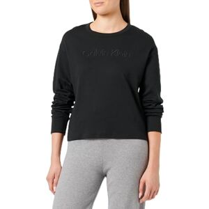 Calvin Klein Women’s Relaxed Crew Neck Stretch Sweatshirt, Black (Black), XS Calvin Klein Women’s Relaxed Crew Neck Stretch Sweatshirt, Black (Black), XS