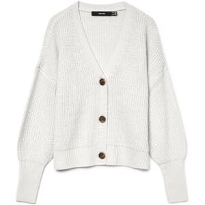 VERO MODA Women's VMLEA LS V-Neck Cuff Cardigan NOOS Cardigan Sweater, Cloud Dancer, S VERO MODA Women's VMLEA LS V-Neck Cuff Cardigan NOOS Cardigan Sweater, Cloud Dancer, S