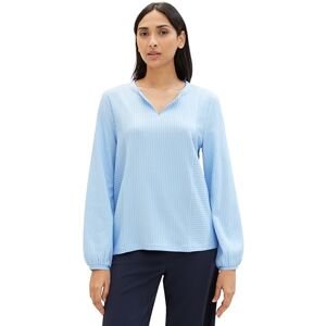 TOM TAILOR Women's 1040546 Long-Sleeved T-Shirt, 34913-Blue White Thin Stripe, M TOM TAILOR Women's 1040546 Long-Sleeved T-Shirt, 34913-Blue White Thin Stripe, M