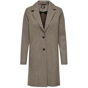 ONLY Female Coat Plain, Caribou Melange, XS ONLY Female Coat Plain, Caribou Melange, XS