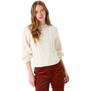 Joe Browns Women's Cream Knit Cable Detail Jumper Sweater, 18 Joe Browns Women's Cream Knit Cable Detail Jumper Sweater, 18