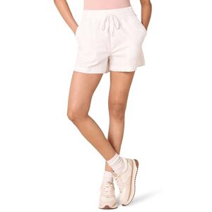 Amazon Essentials Women's Stretch Cotton Pull-on Mid-Rise Relaxed-fit Short, White, S Amazon Essentials Women's Stretch Cotton Pull-on Mid-Rise Relaxed-fit Short, White, S