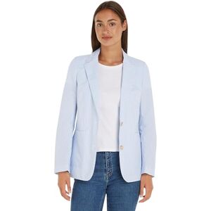 Tommy Hilfiger Women's Striped POPLIN Regular SB Blazer Ithaka STP/Breezy Blue 44 Tommy Hilfiger Women's Striped POPLIN Regular SB Blazer Ithaka STP/Breezy Blue 44