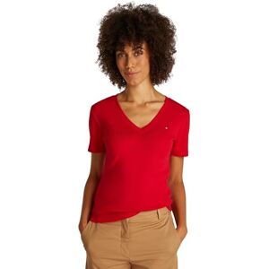 Tommy Hilfiger Women’s Short Sleeve T-Shirt New Slim Cody V-Neck, Red (Primary Red), S Tommy Hilfiger Women’s Short Sleeve T-Shirt New Slim Cody V-Neck, Red (Primary Red), S