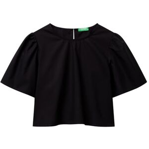 United Colors of Benetton Women's Blusa 5ac7dq0bp Shirt, Black, S United Colors of Benetton Women's Blusa 5ac7dq0bp Shirt, Black, S