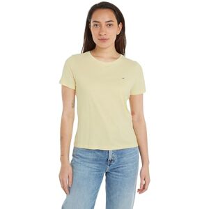 Tommy Jeans Women's Tjw Soft Jersey Tee Dw0dw14616 S/S Knit Tops, Lemon Zest, XS Tommy Jeans Women's Tjw Soft Jersey Tee Dw0dw14616 S/S Knit Tops, Lemon Zest, XS