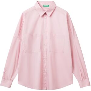 United Colors of Benetton Women's Camicia 54kxdq0b2 Shirt, Pink, S United Colors of Benetton Women's Camicia 54kxdq0b2 Shirt, Pink, S