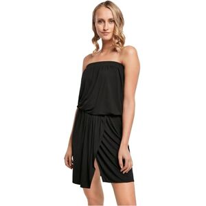 Urban Classics Women's Ladies Viscose Short Bandeau Dress Casual, Black, L Urban Classics Women's Ladies Viscose Short Bandeau Dress Casual, Black, L