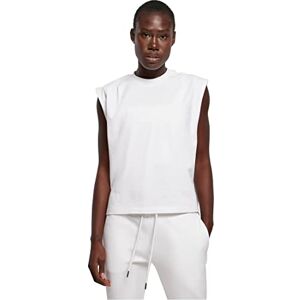 Urban Classics Women's Ladies Organic Heavy Pleated Shoulder Top T-Shirt, White, XXXXL Urban Classics Women's Ladies Organic Heavy Pleated Shoulder Top T-Shirt, White, XXXXL