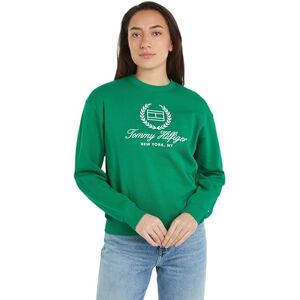 Tommy Hilfiger Women Sweatshirt without Hood, Green (Olympic Green), 3XL Tommy Hilfiger Women Sweatshirt without Hood, Green (Olympic Green), 3XL
