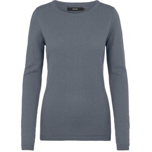 VERO MODA Women's Vmcare Structure LS O-Neck Blou Noos Sweater, Stormy Weather, M VERO MODA Women's Vmcare Structure LS O-Neck Blou Noos Sweater, Stormy Weather, M