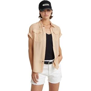 G-STAR Women's Military Button Down Shirt , Beige/khaki (moonlight D24592-D572-G287), XL G-STAR Women's Military Button Down Shirt , Beige/khaki (moonlight D24592-D572-G287), XL