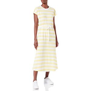 ONLY Women's ONLMAY S/S MIDI Stripe Dress JRS, Lemon Meringue/Stripes:Cloud Dancer (kia), S ONLY Women's ONLMAY S/S MIDI Stripe Dress JRS, Lemon Meringue/Stripes:Cloud Dancer (kia), S