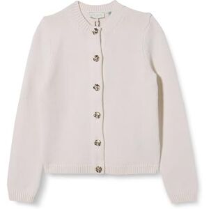 Ted Baker Women's WMK-JAYCEY-Rose Button Crew Neck Cardigan Sweater, Ivory, 12 Ted Baker Women's WMK-JAYCEY-Rose Button Crew Neck Cardigan Sweater, Ivory, 12